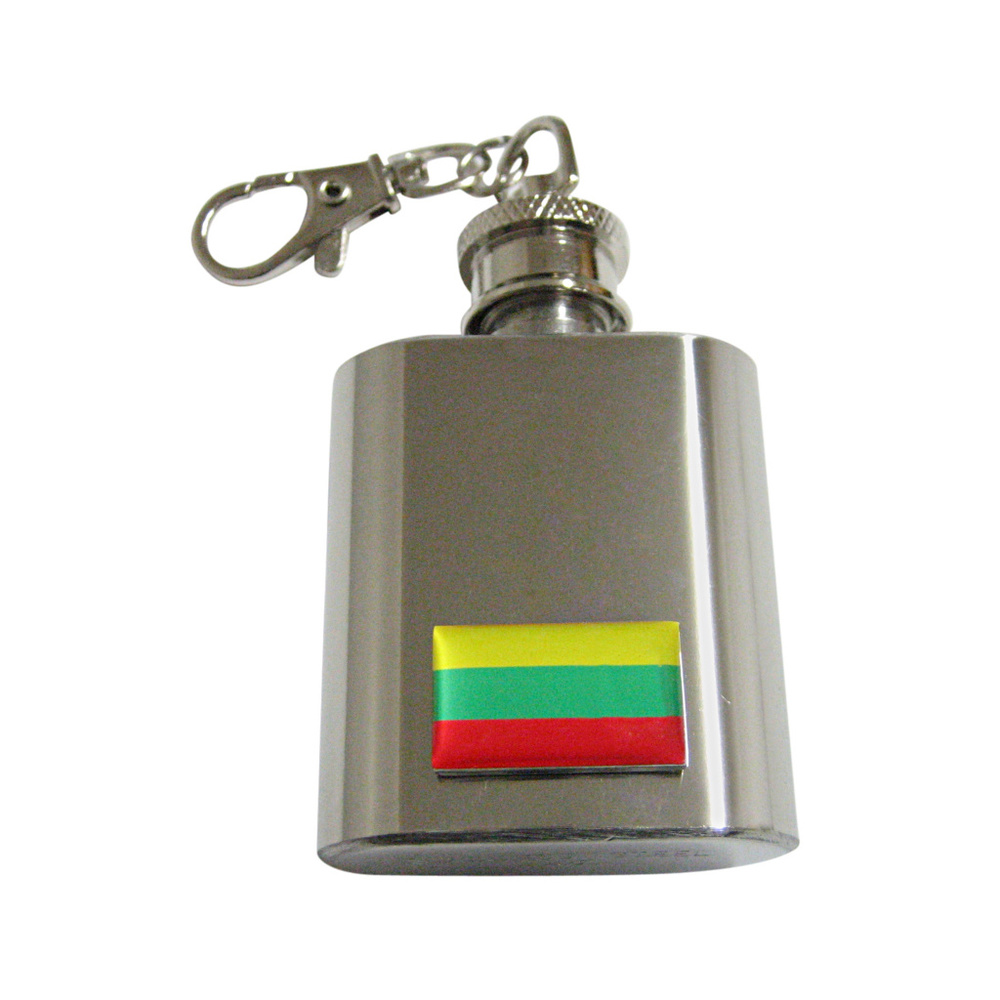 Lithuania Flag Keychain Flask - image 1